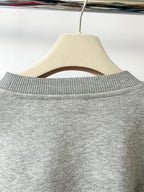 Anine Bing Spencer Logo Print Grey Sweatshirt