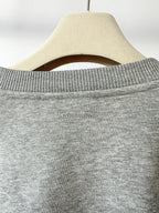 Anine Bing Spencer Logo Print Grey Sweatshirt