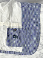 Drake's Mk 4 Games Blazer In Navy Blue Checkboard