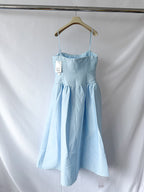 Self-Portrait x Disney Blue Bow Detail Taffeta Flared Dress