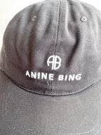 Anine Bing Logo Jeremy Black Baseball Cap