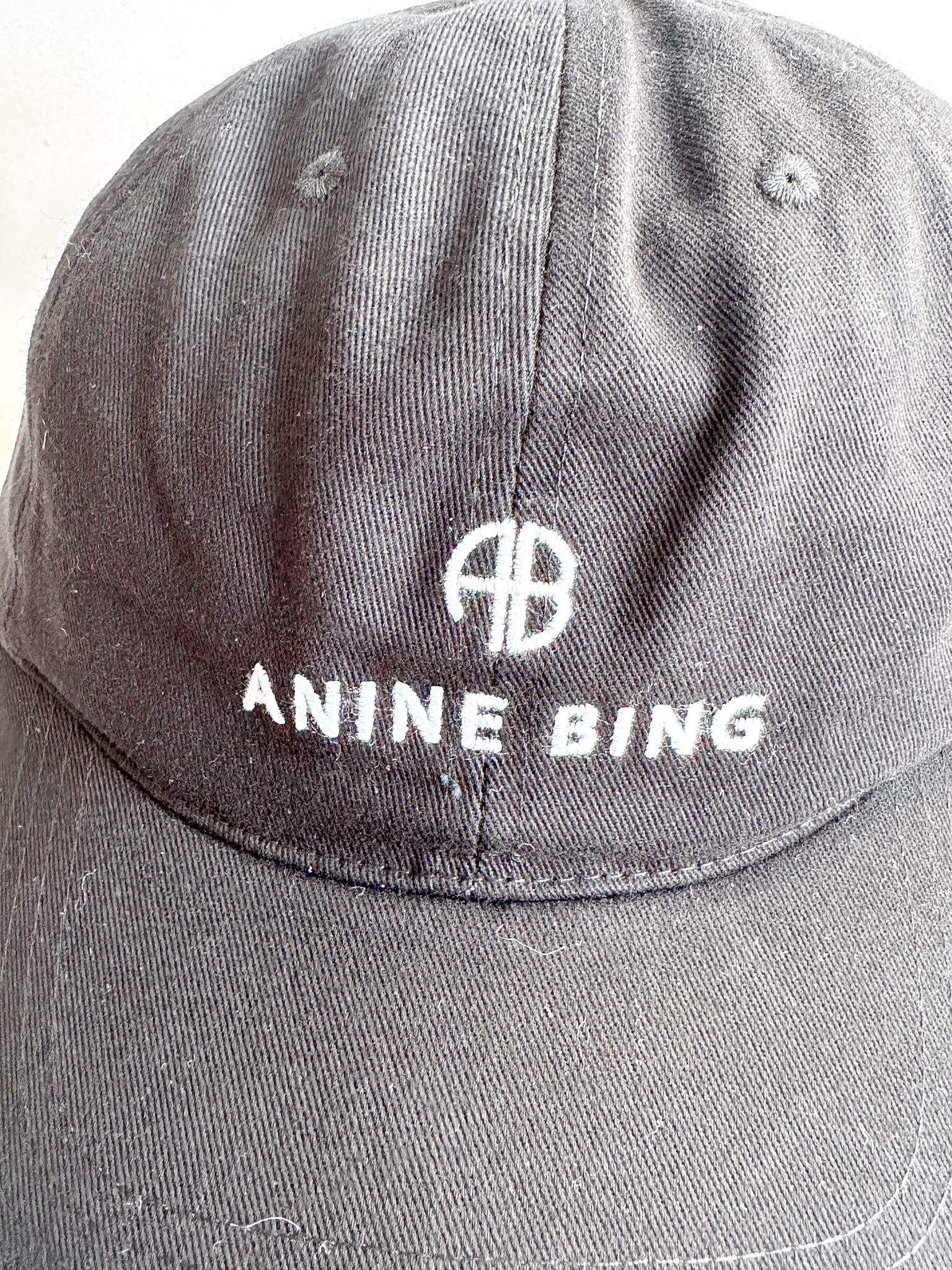 Anine Bing Logo Jeremy Black Baseball Cap