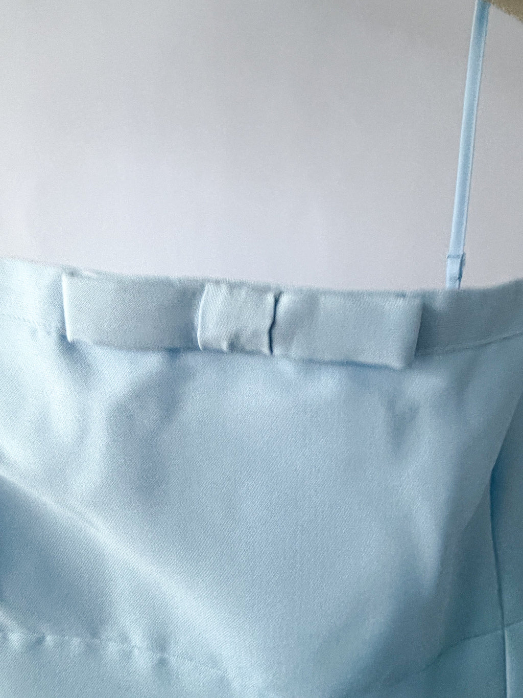 Self-Portrait x Disney Blue Bow Detail Taffeta Flared Dress