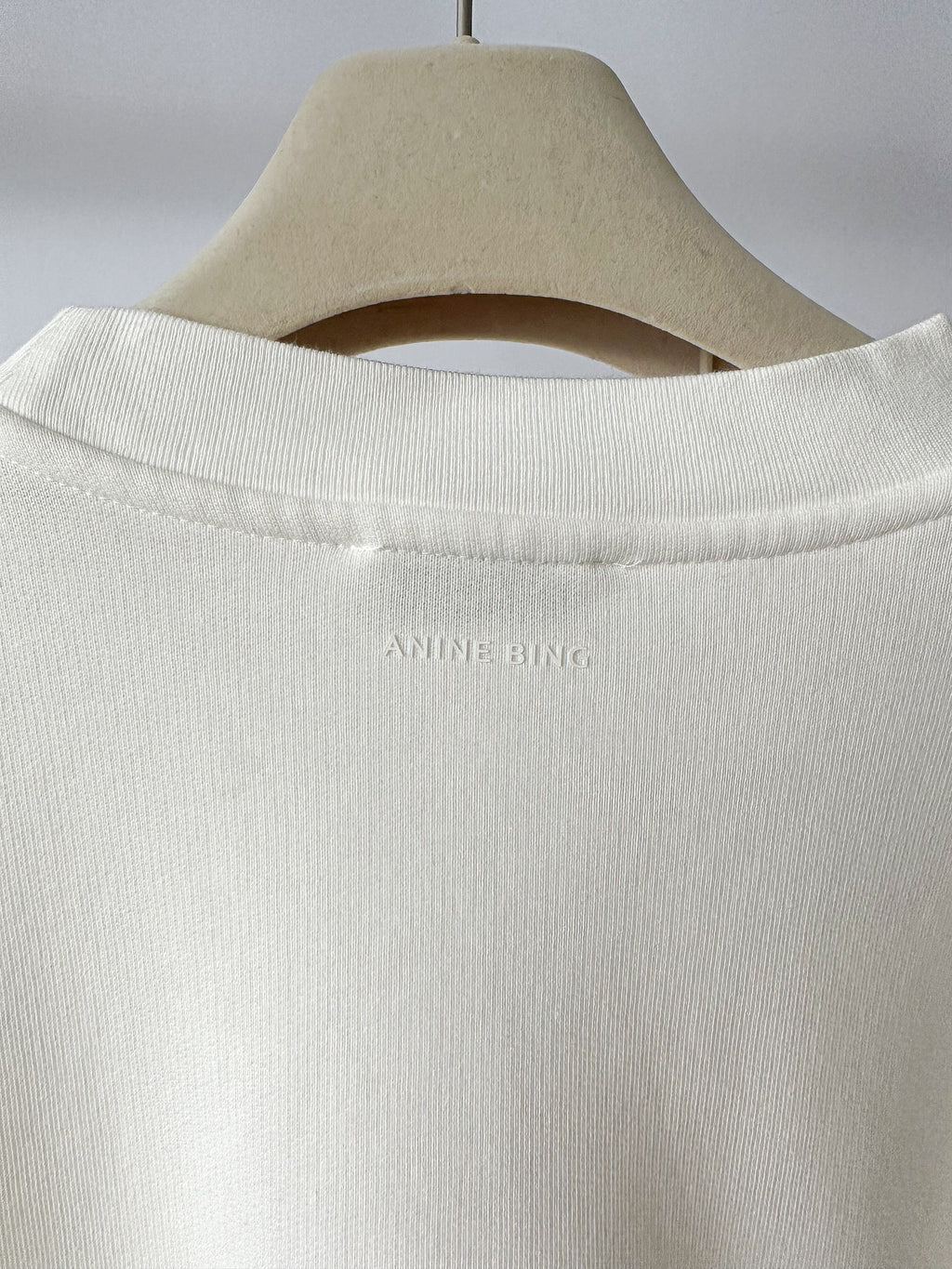 Anine Bing Miles White Logo Embroidered Sweatshirt