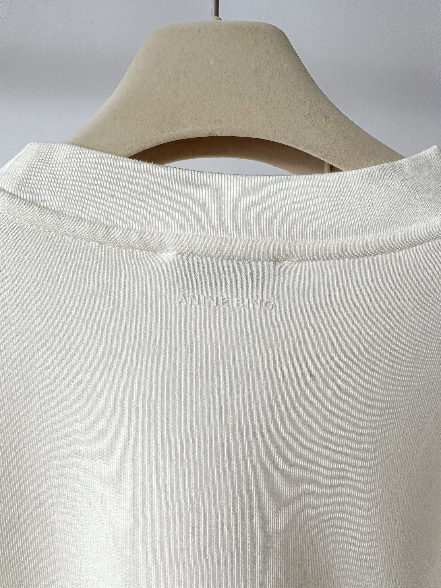 Anine Bing Miles White Logo Embroidered Sweatshirt