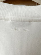 Anine Bing Miles White Logo Embroidered Sweatshirt