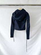 Ottolinger Navy Blue Fitted Zip Hoodie