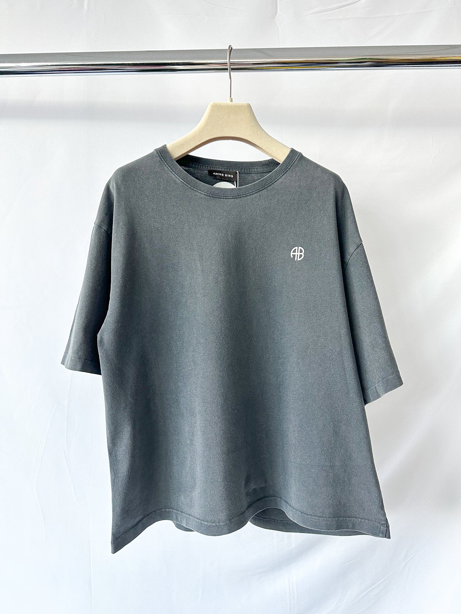 Anine Bing Rudy Empowerment Print AB Logo Front T-shirt