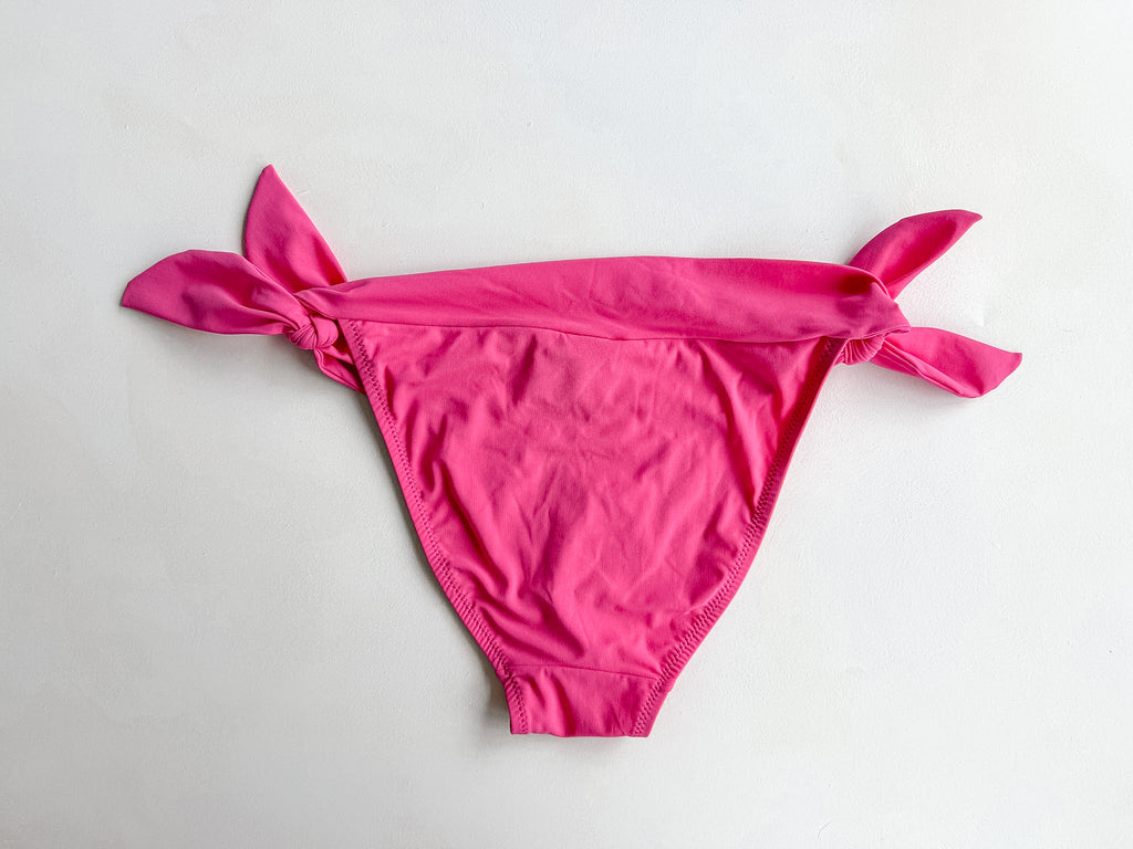 Pain De Sucre Hot Pink Side Tie Bikini Bottom in Diva