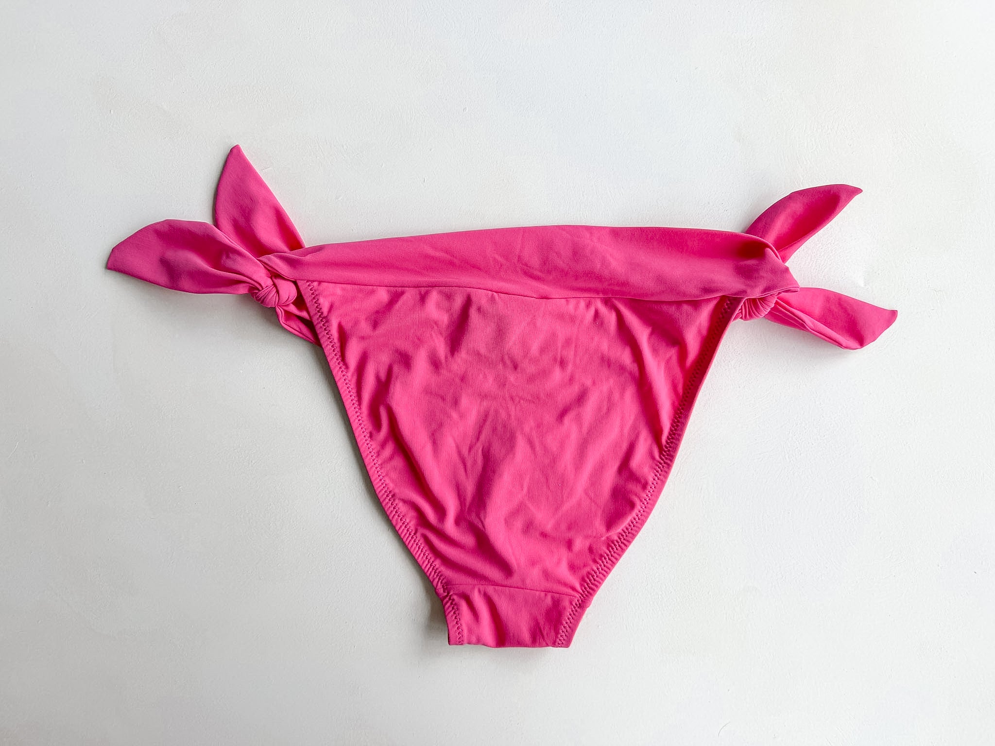 Pain De Sucre Hot Pink Side Tie Bikini Bottom in Diva