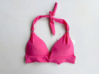 Pain De Sucre Hot Pink Halterneck Tie Bikini Top in Diva