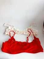 Skims Valentine's Scoop Lace-Trim Jersey Pack Of Two Bralettes