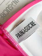 Pain De Sucre Hot Pink Halterneck Tie Bikini Top in Diva