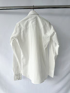 Drake's White Western Double Pocket Shirt