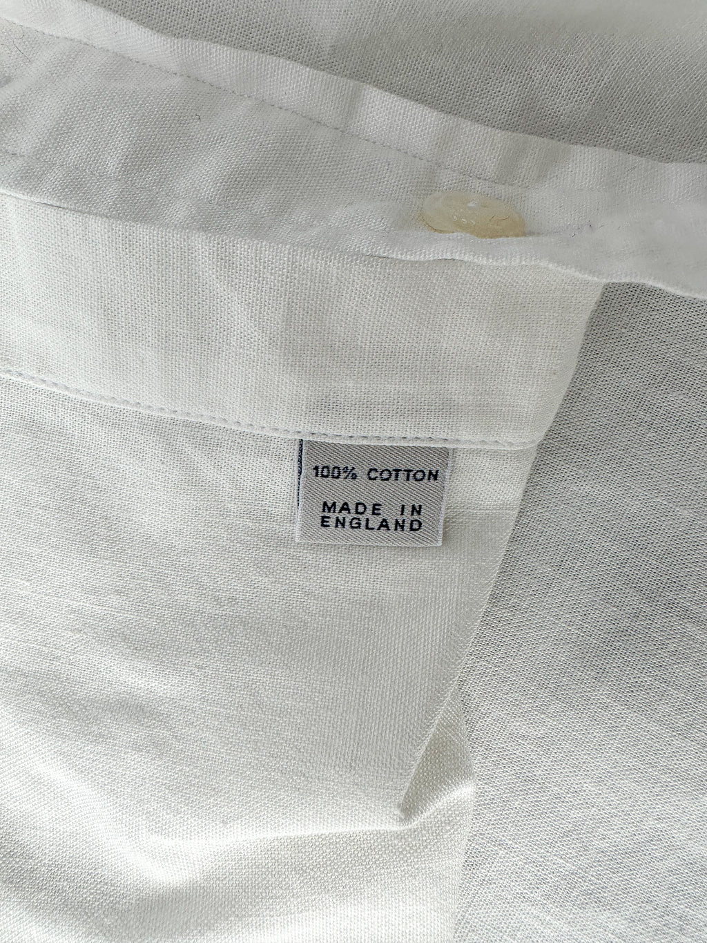 Drake's White Western Double Pocket Shirt