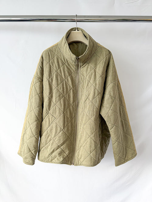 7 For All Mankind Beige Quilt Jacket