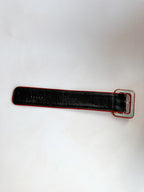 The Attico Red Glitter Embellished Ankle Strap Cuff