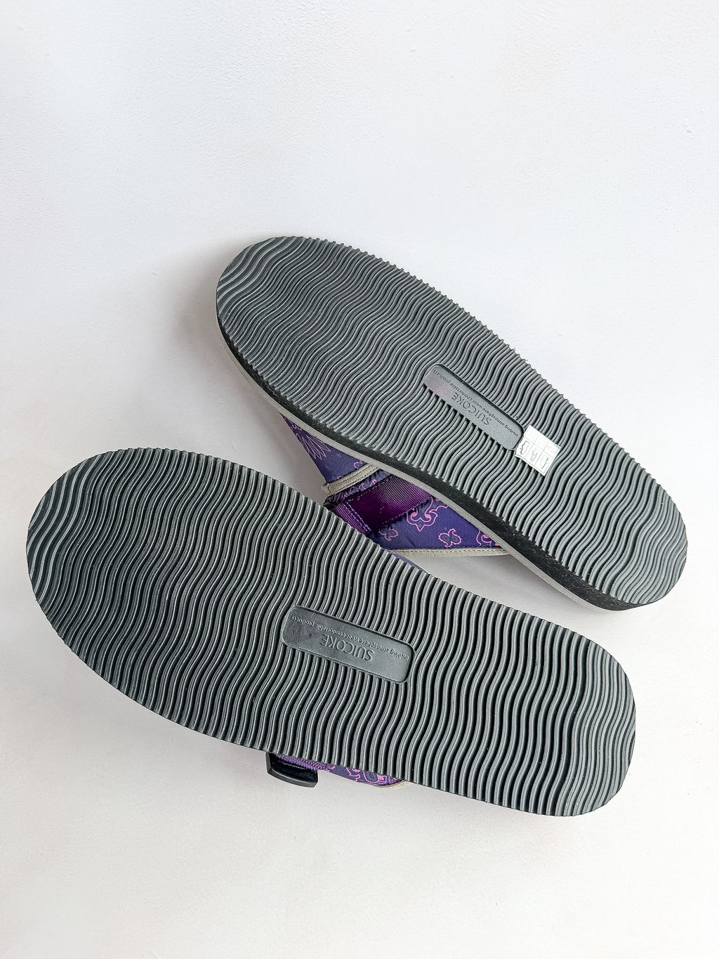 Suicoke Zavo Cab Purple Paisley Slip On Strap Mule Sandals NO BOX