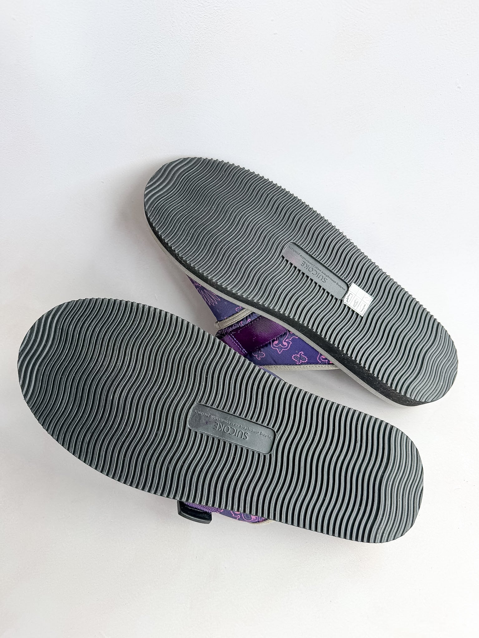 Suicoke Zavo Cab Purple Paisley Slip On Strap Mule Sandals NO BOX