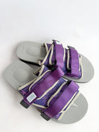 Suicoke Moto Cab Purple Paisley Sandals Sliders NO BOX