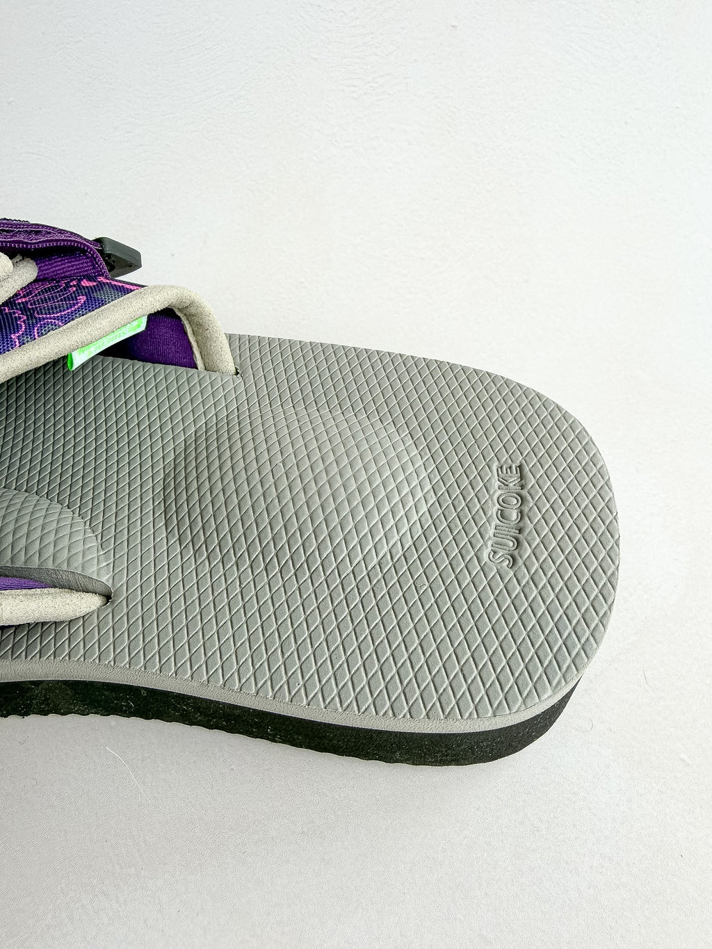 Suicoke Moto Cab Purple Paisley Sandals Sliders