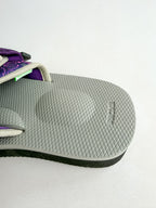 Suicoke Moto Cab Purple Paisley Sandals Sliders