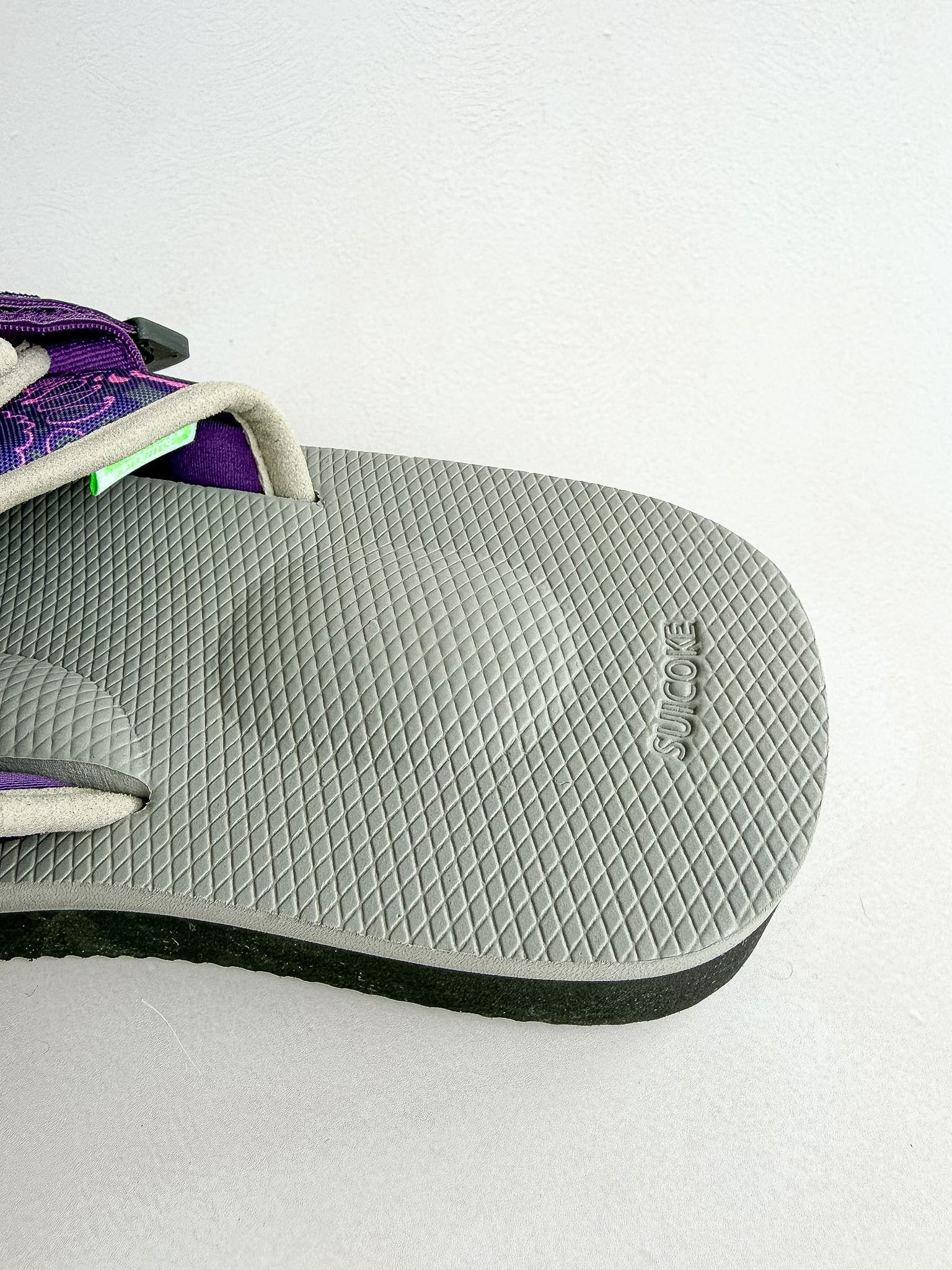Suicoke Moto Cab Purple Paisley Sandals Sliders NO BOX