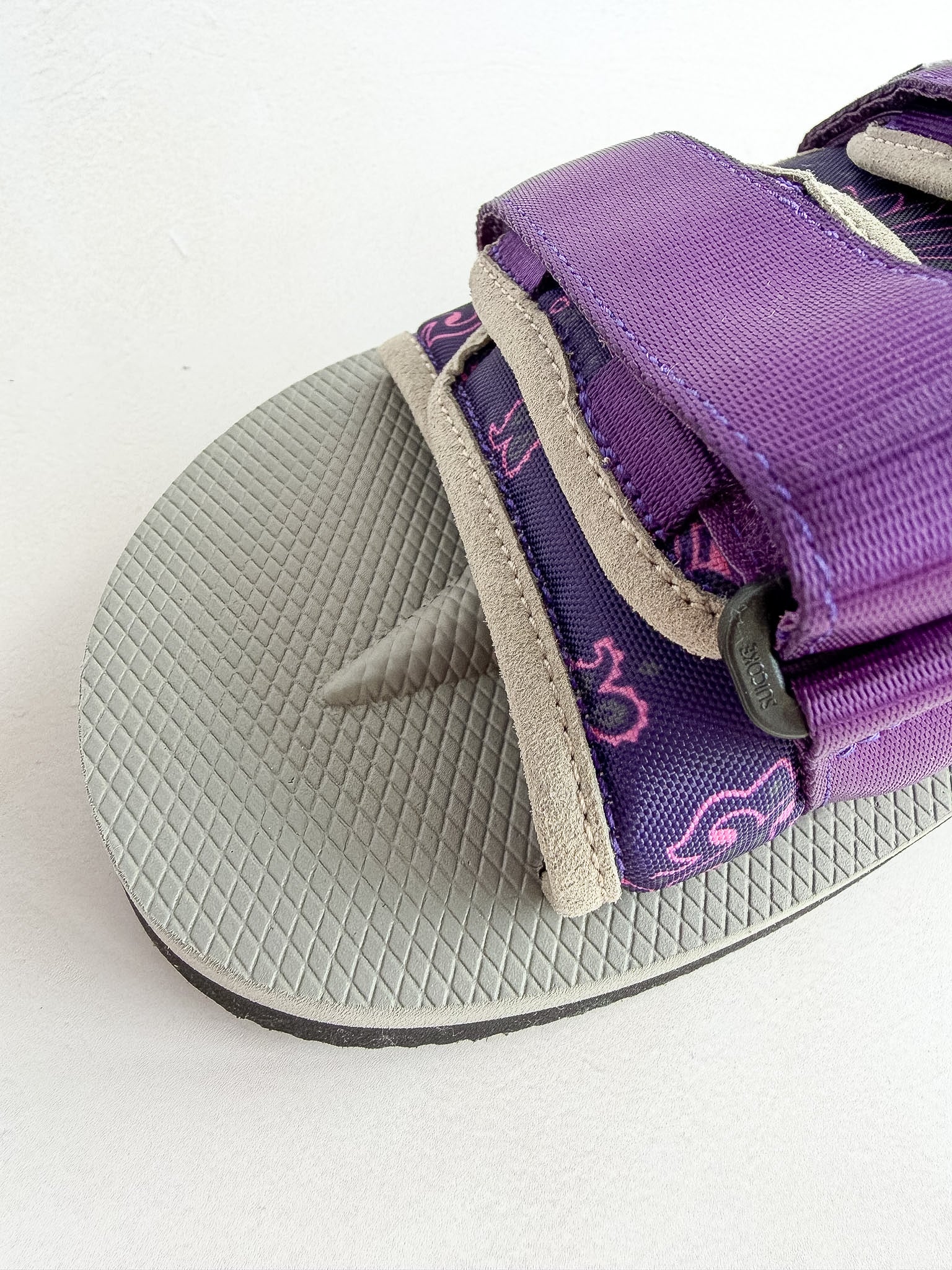 Suicoke Moto Cab Purple Paisley Sandals Sliders NO BOX