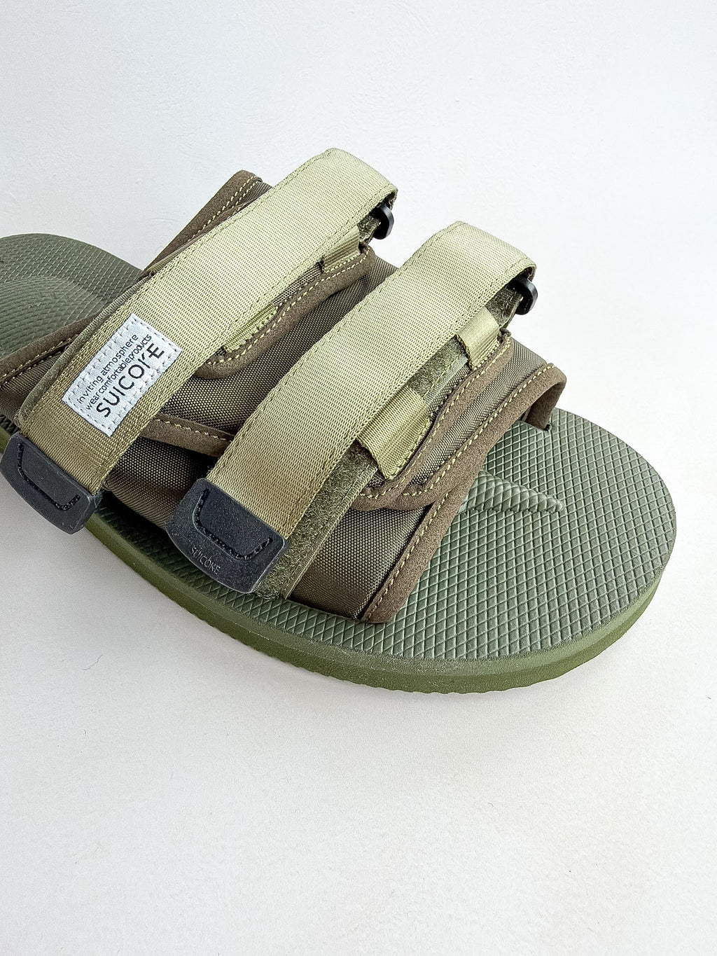 Suicoke Moto Cab Green Sandals Sliders NO BOX