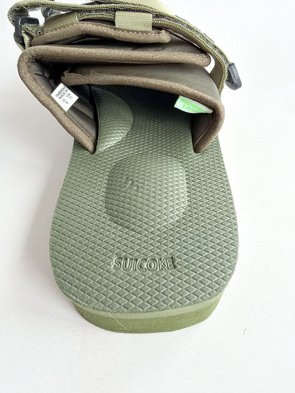 Suicoke Moto Cab Green Sandals Sliders NO BOX