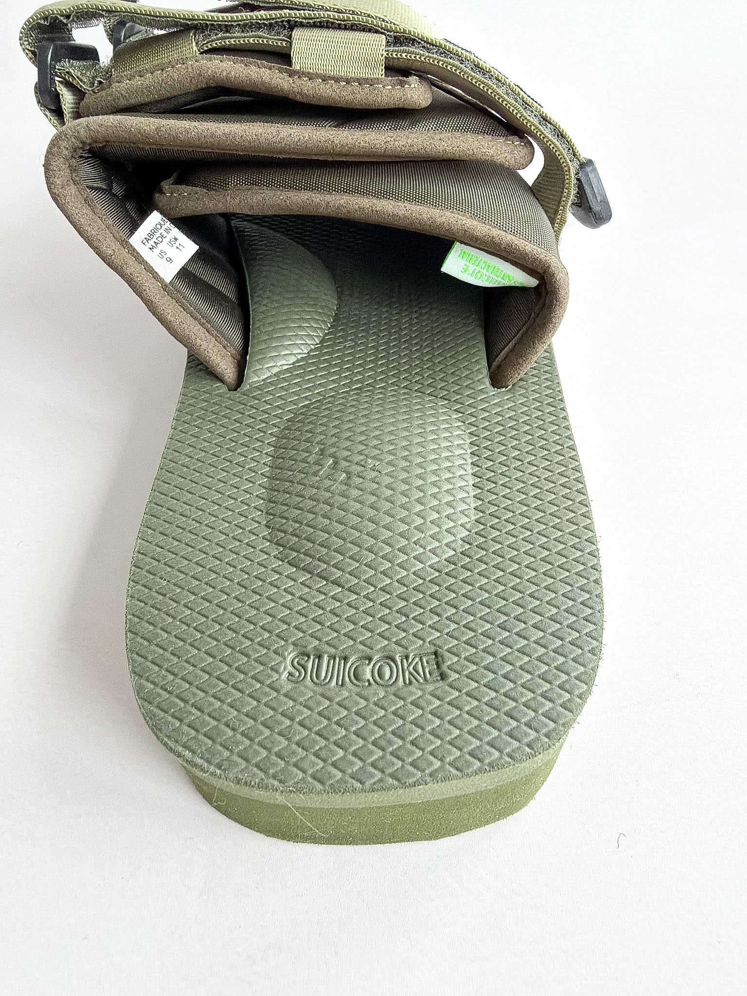 Suicoke Moto Cab Green Sandals Sliders NO BOX