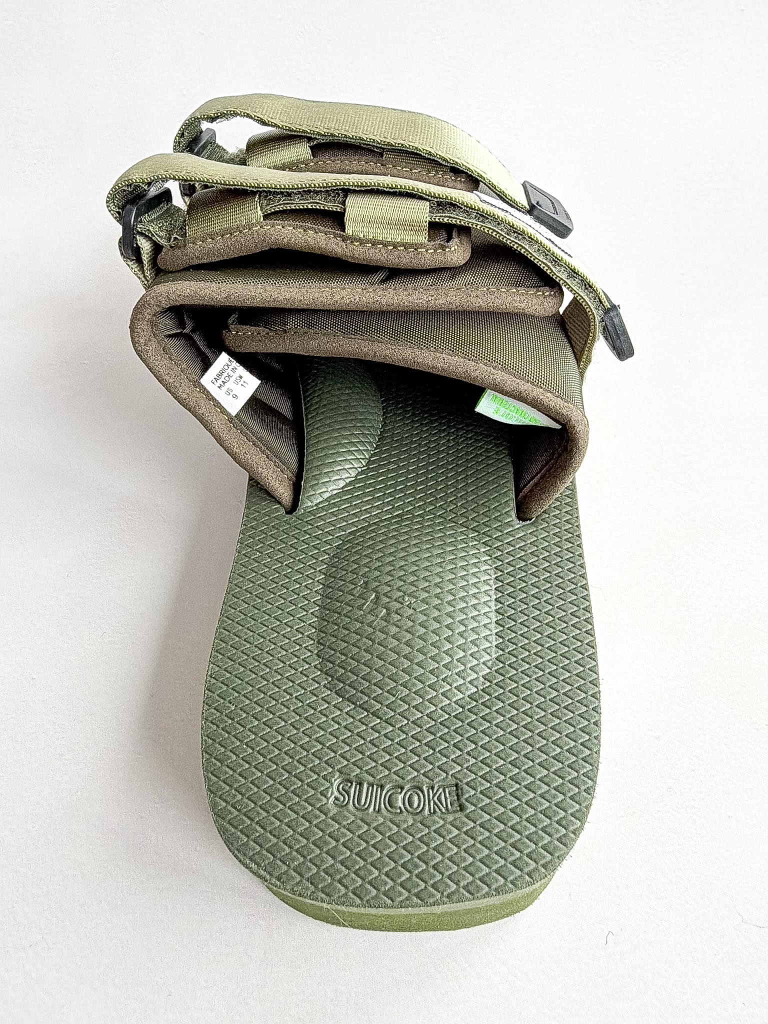 Suicoke Moto Cab Green Sandals Sliders NO BOX
