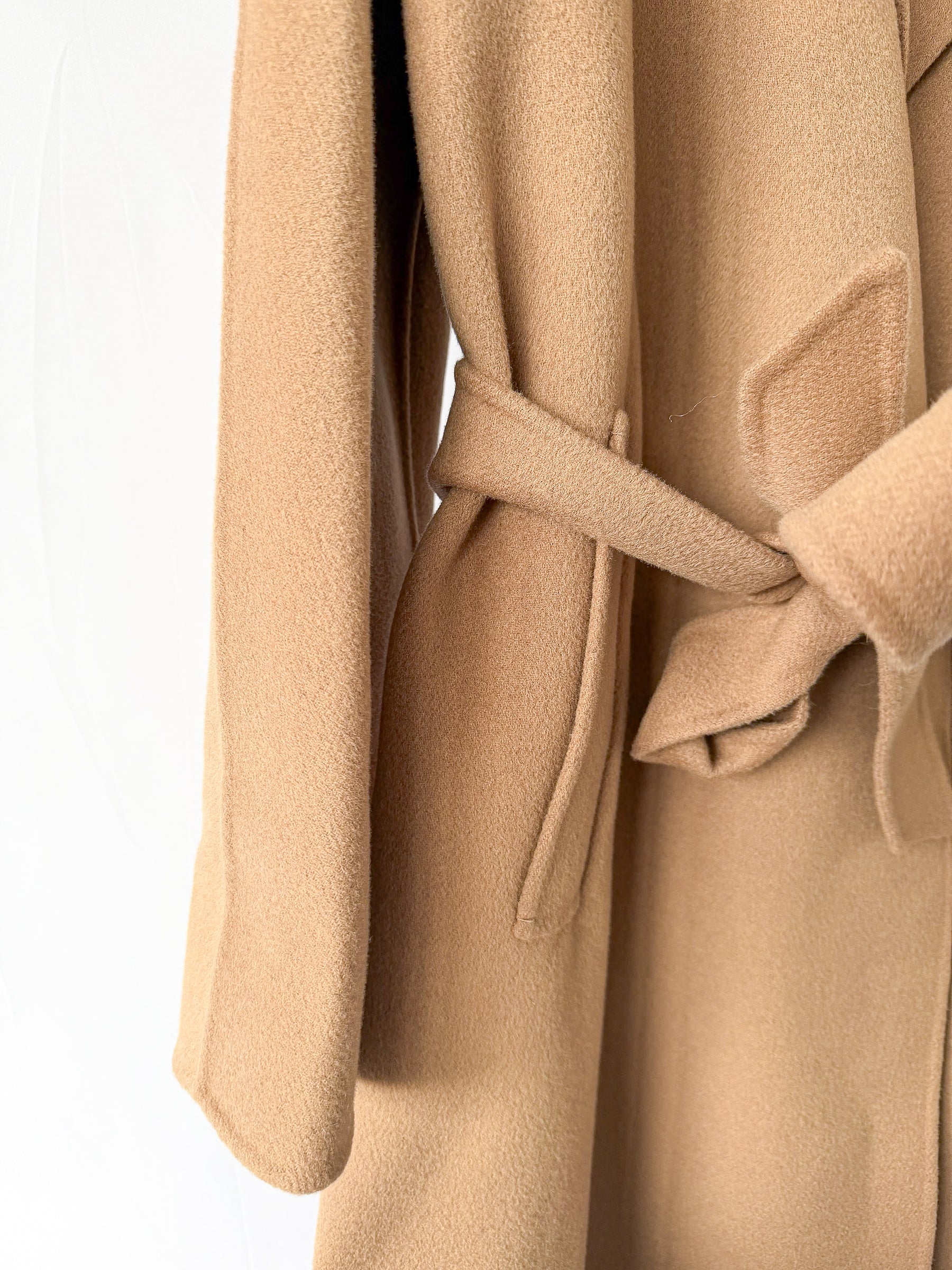 Max Mara Weekend Brown Belted Wrap Coat