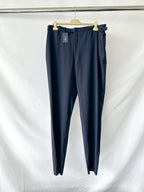 Drake's Navy Blue Wool Formal Trousers Pants