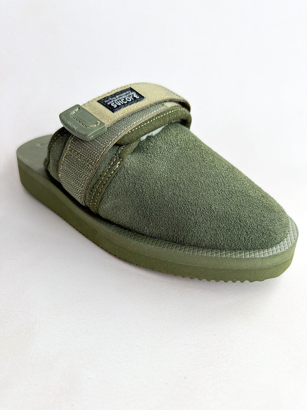 Suicoke Women's Green Zavo Shearling Slippers Sliders NO BOX