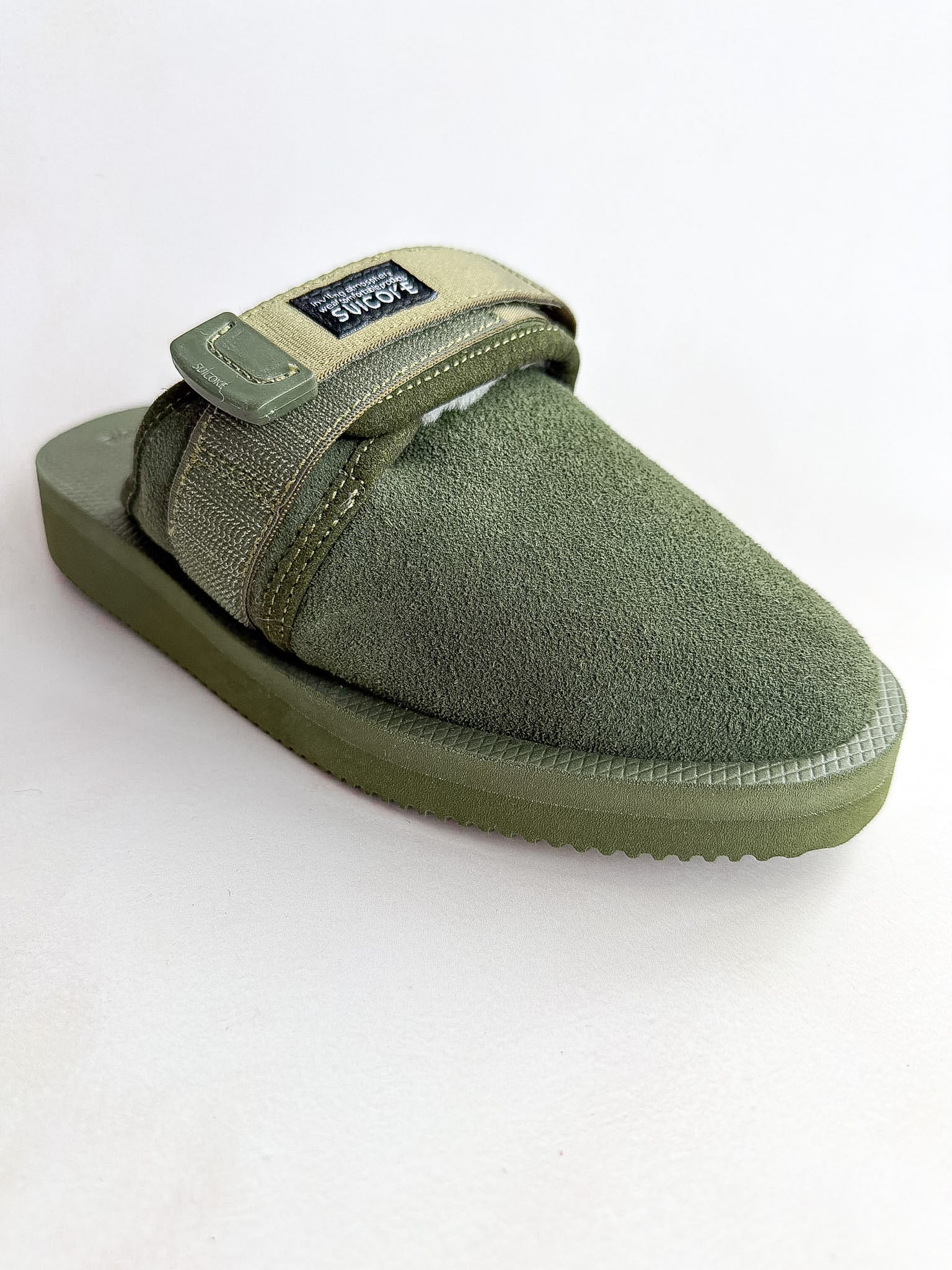 Suicoke Women's Green Zavo Shearling Slippers Sliders NO BOX