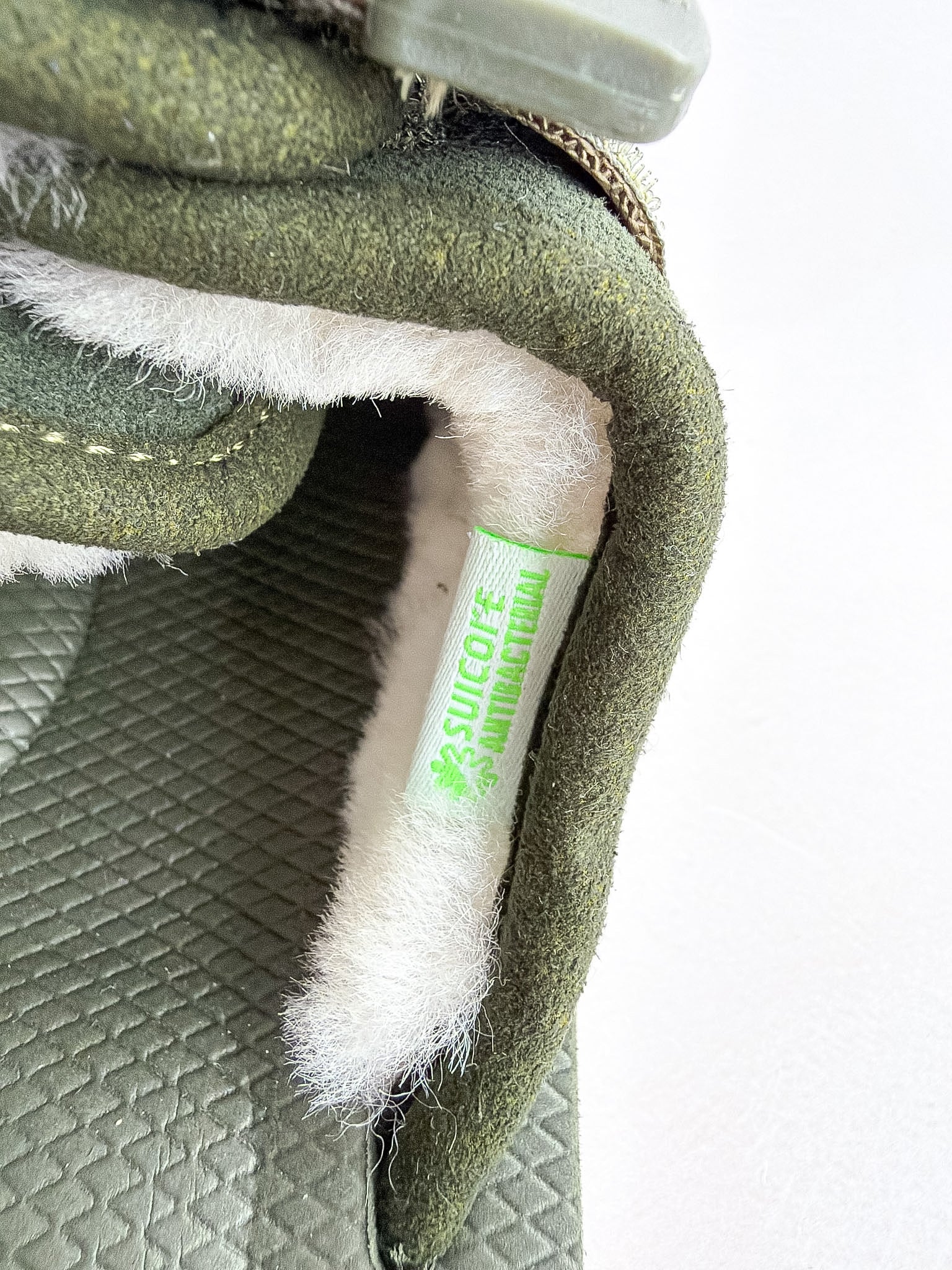 Suicoke Women's Green Zavo Shearling Slippers Sliders NO BOX