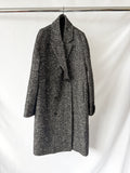 Calvin Klein Boucle Wool Blend Black Coat