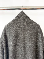Calvin Klein Boucle Wool Blend Black Coat