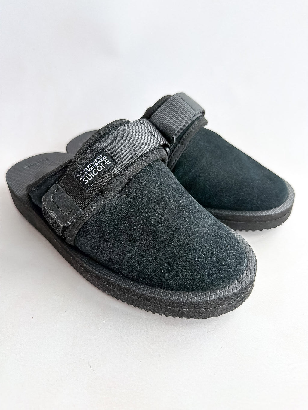 Suicoke Women's Black Zavo Shearling Slippers Sliders NO BOX