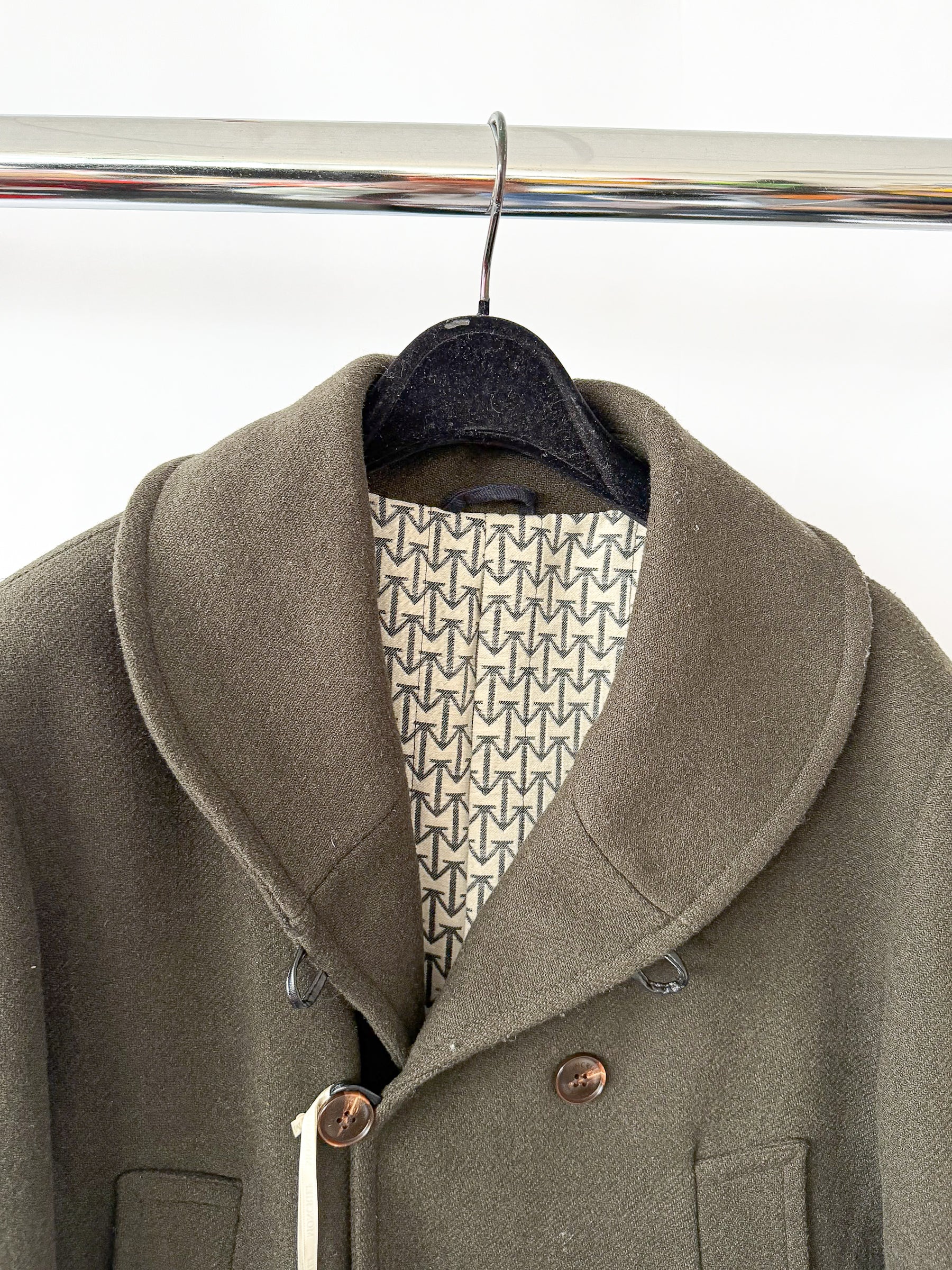 Moncrief Double Breasted Dark Green Coat