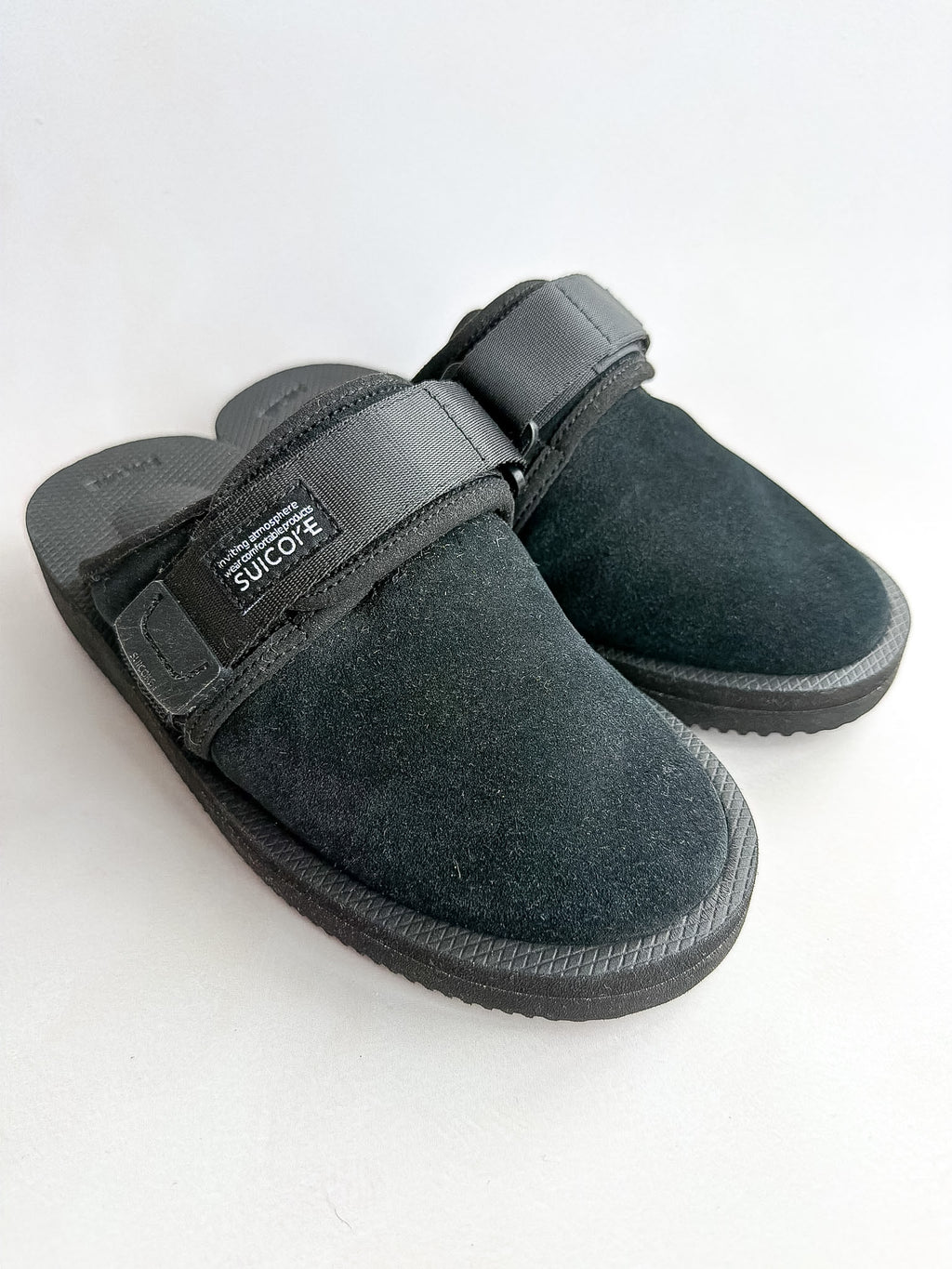 Suicoke Women's Black Zavo Shearling Slippers Sliders NO BOX