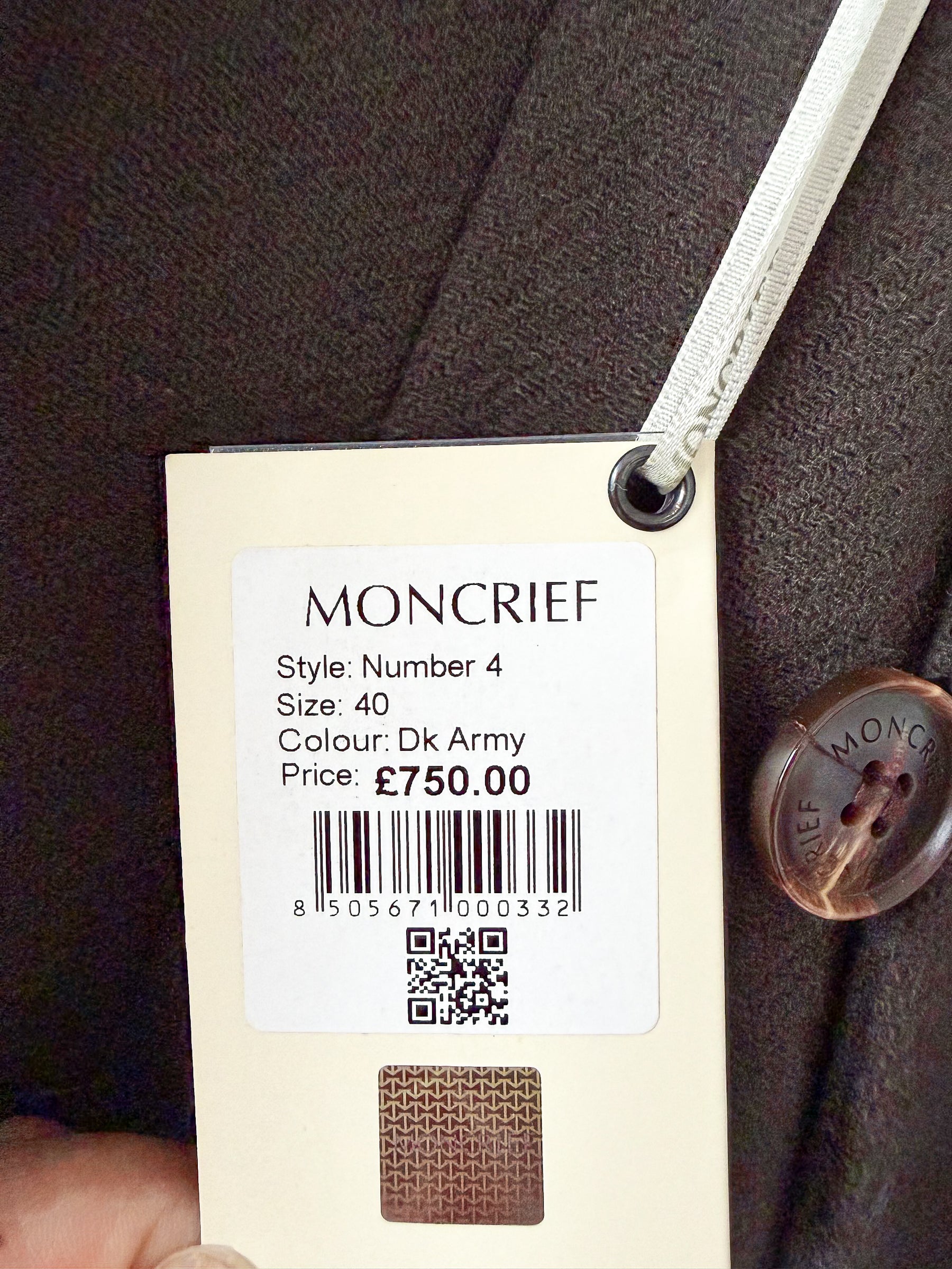 Moncrief Double Breasted Dark Green Coat
