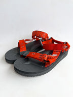 Suicoke Red Black Paisley Sandals NO BOX