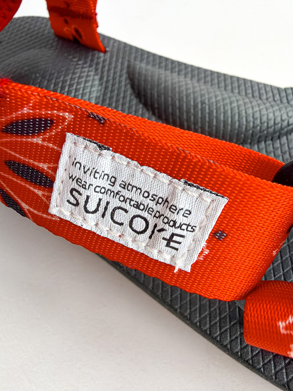 Suicoke Red Black Paisley Sandals NO BOX