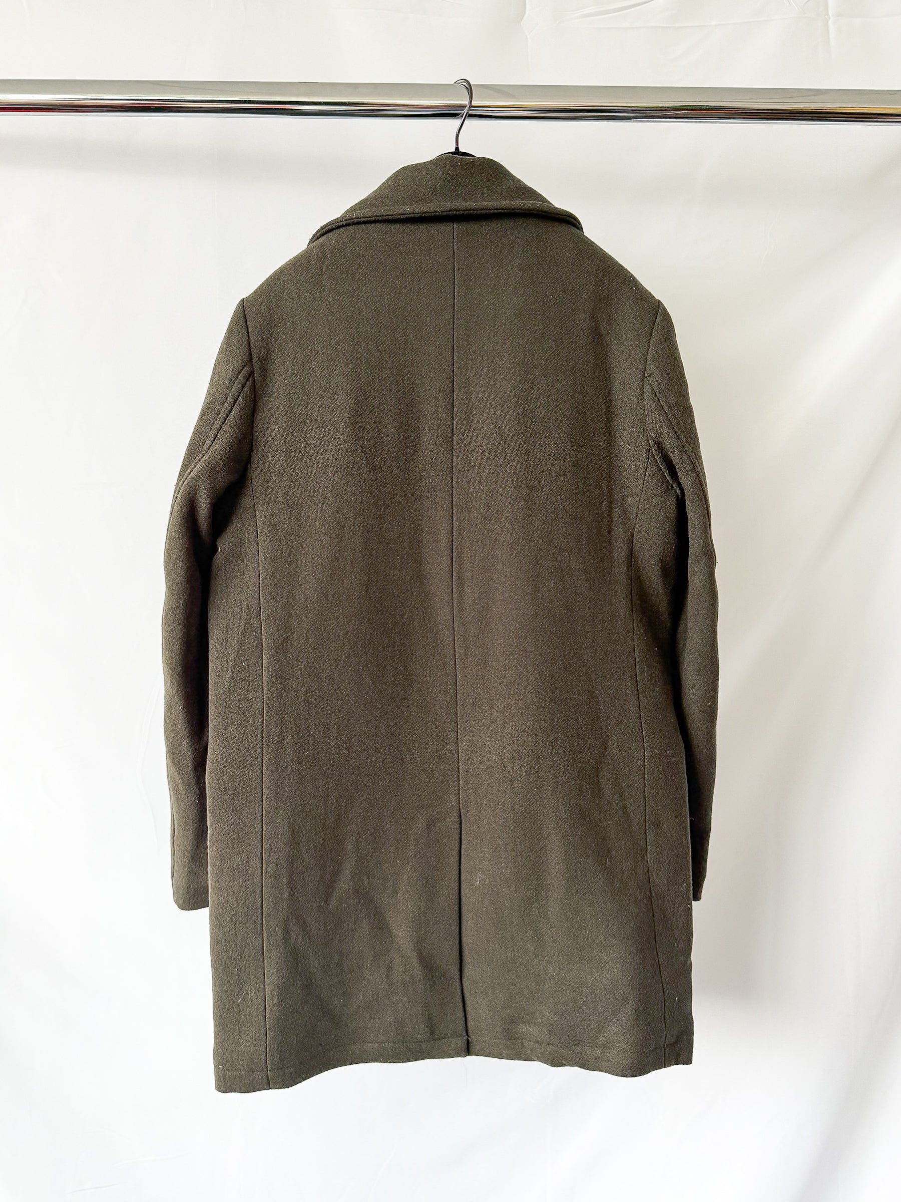 Moncrief Double Breasted Dark Green Coat
