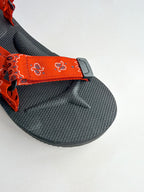 Suicoke Red Black Paisley Sandals NO BOX