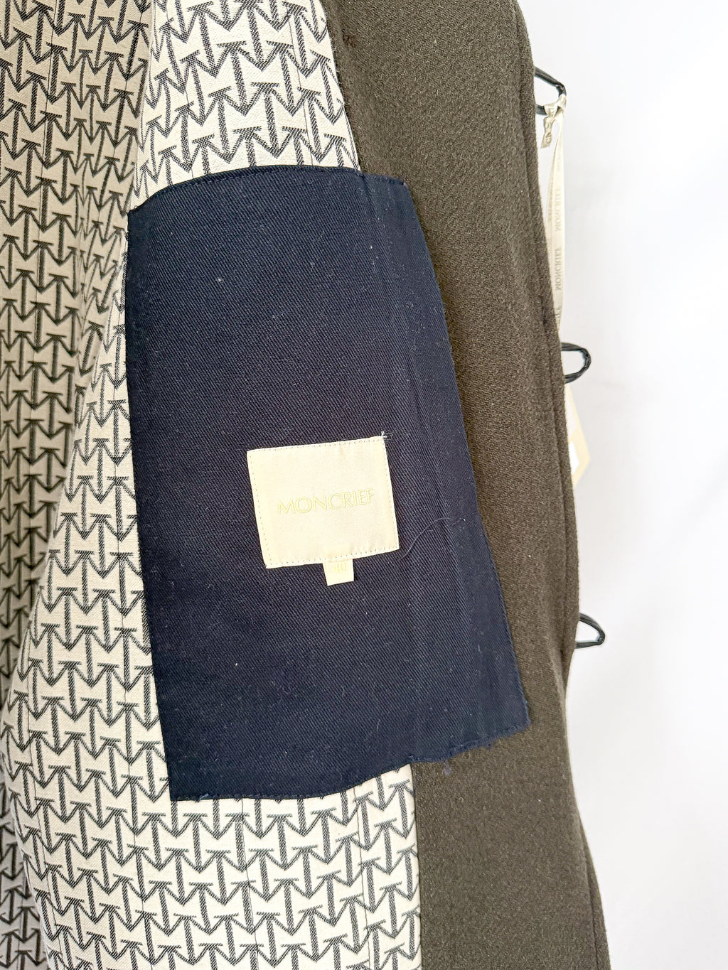 Moncrief Double Breasted Dark Green Coat