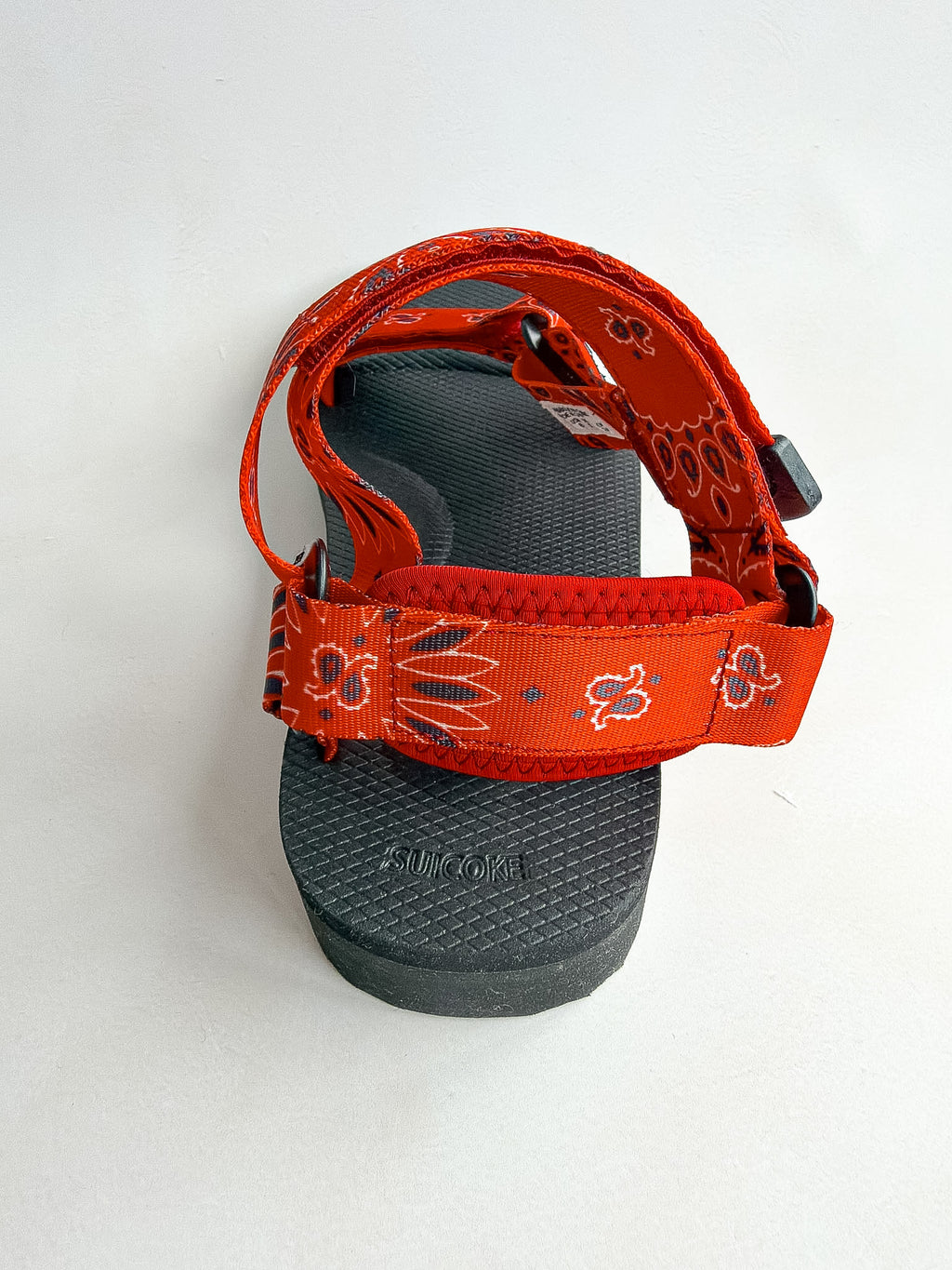 Suicoke Red Black Paisley Sandals NO BOX
