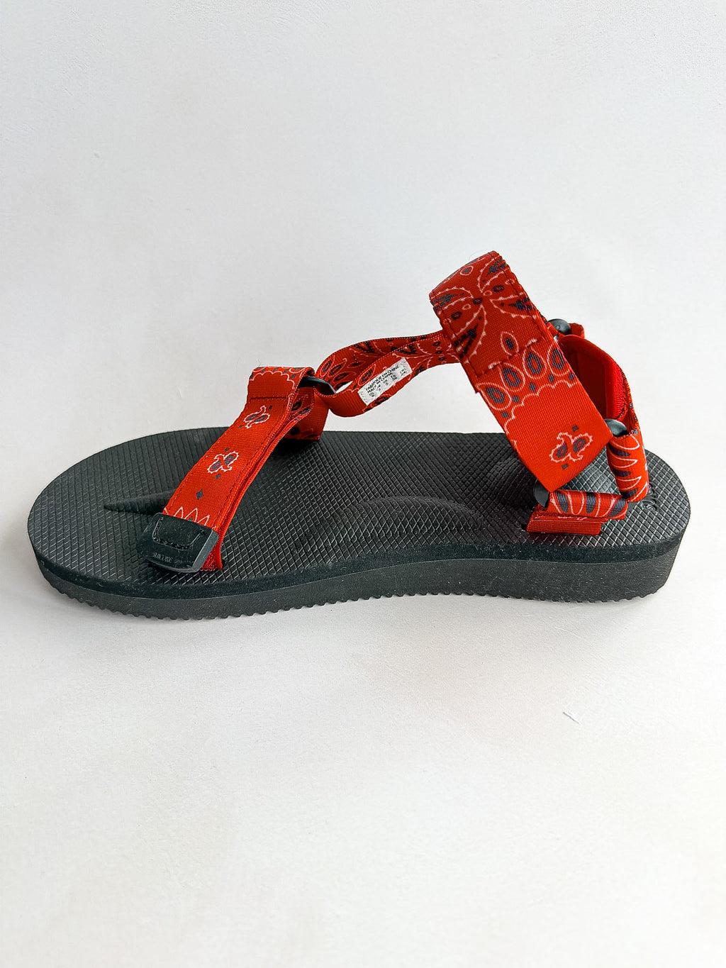 Suicoke Red Black Paisley Sandals NO BOX